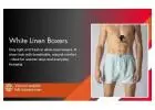 Classic Comfort Redefined with White Linen Boxers from Luft Boxers