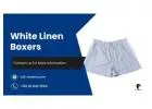 White Linen Boxers – Classic, Breathable, and Everyday Comfort