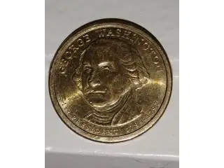 Limited Edition 2007 D - George Washington Gold Dollar Coin- Mint Mark Flames Limited Edition 2007 D - George Washington Gold Dollar Coin- Mint Mark Flames