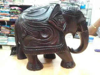 Wooden Elephants in Sri Lanka. Wooden Elephants in Sri Lanka.