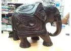 Wooden Elephants in Sri Lanka.