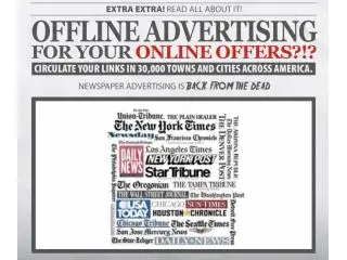 Newspaper Advertising Is Back From the Dead!! I made Sales with them!! Newspaper Advertising Is Back From the Dead!! I made Sales with them!!