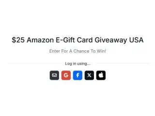 $25 Amazon E-Gift Card Drop — Enter for free in 60 Seconds! $25 Amazon E-Gift Card Drop — Enter for free in 60 Seconds!