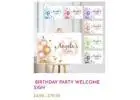 Birthday Party Welcome Sign to Set the Celebration Mood