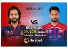 RCB vs LSG High-Scoring Match Analysis on Dafabet