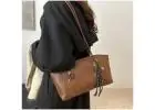 Large Capacity Pendant Tote Bag - Retro Korean Fashion Handbag