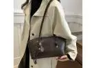 Large Capacity Pendant Tote Bag - Retro Korean Fashion Handbag