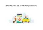 Best Uber Clone App for Ride-Hailing Businesses