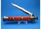 Buy the new-age Italian Stiletto Switchblades that are made with anodized aluminium alloy