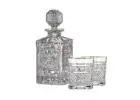 Bohemian Crystal Decanter Collection for Fine Barware