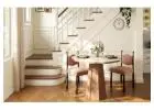 Modern Scalloped Edge Round Dining Table with Sintered Stone Top & Sculptural Pedestal Base