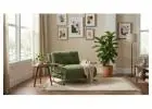 Plush Green Chenille 4-in-1 Foldable Sleeper Chair Bed, Space-Saving Single Sofa Bed